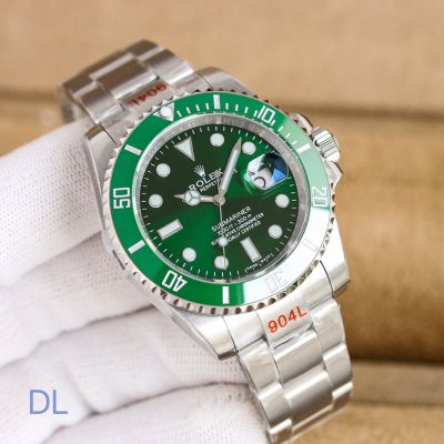 Green Bezels Replica Rolex Submariner 904L Steel 2836/8215 Movement Stainless Steel Bracelet Watch